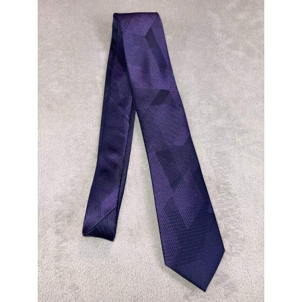 Michael Kors Men’s Necktie 100% Silk NWT (Purple) Tie Fast Shipping! New - Picture 3 of 3